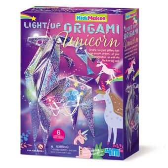 Leuchtendes Origami Einhorn - KidzMaker