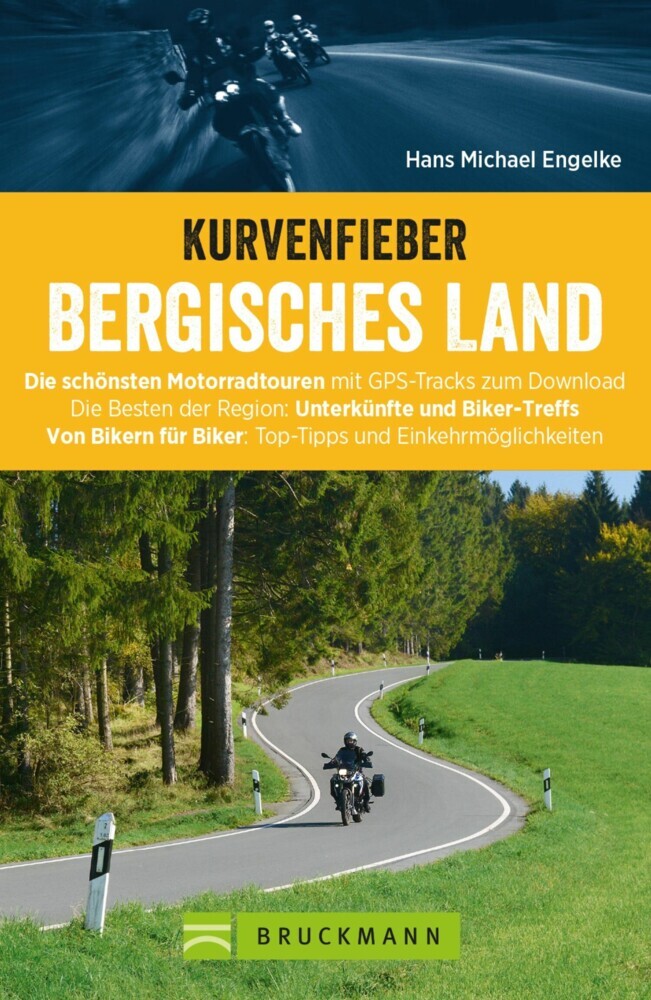 Kurvenfieber Bergisches Land. Motorradführer im Taschenformat main product photo