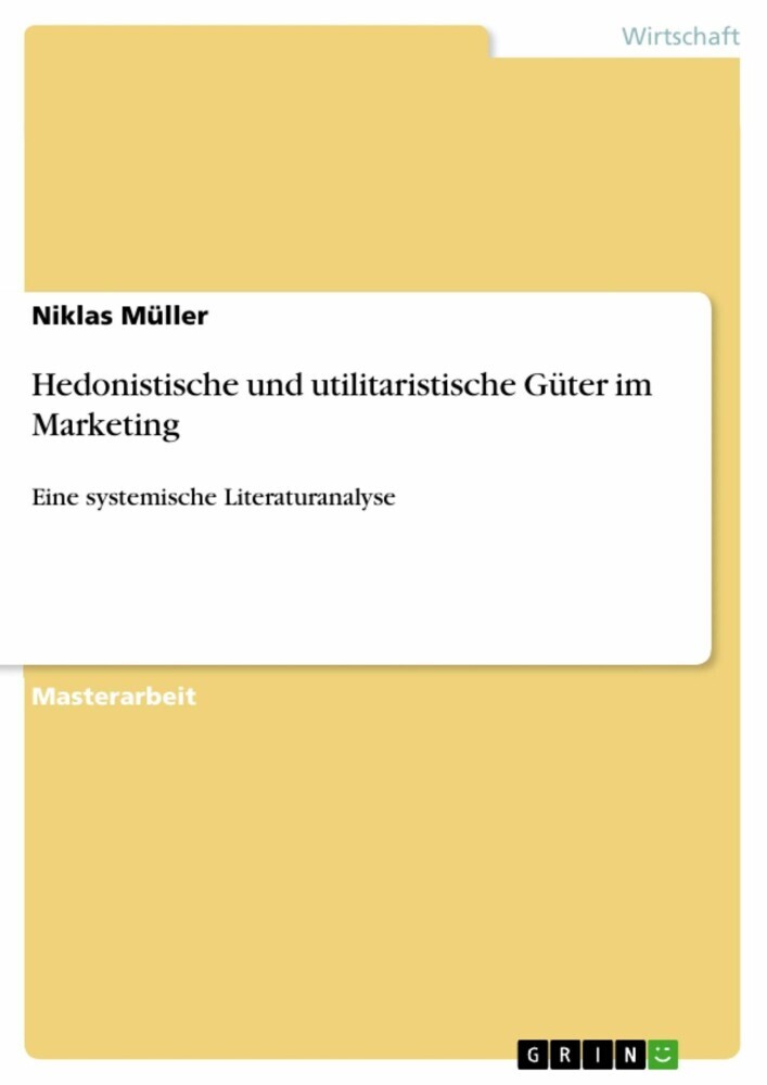 Hedonistische und utilitaristische Güter im Marketing main product photo