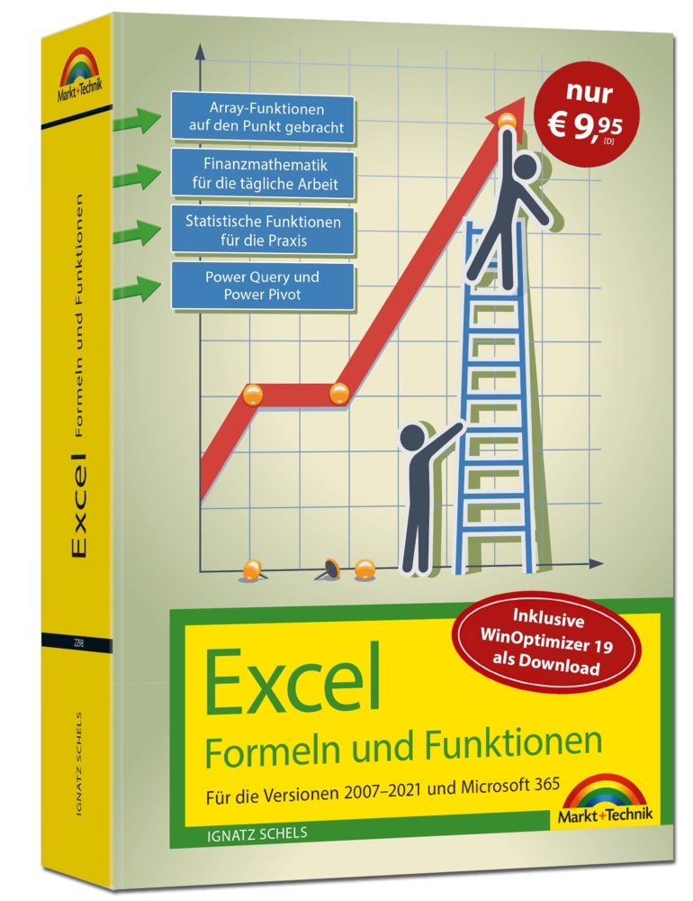 Excel Formeln und Funktionen für 2021 und 365, 2019, 2016, 2013, 2010 und 2007: Sonderausgabe inkl. WinOptimizer 19 - neueste Version. Topseller Vorauflage: Für die Versionen 2007 bis 2021 main product photo