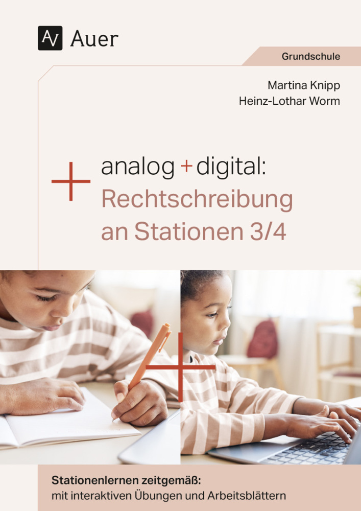 Analog + digital: Rechtschreibung an Stationen 3/4 main product photo