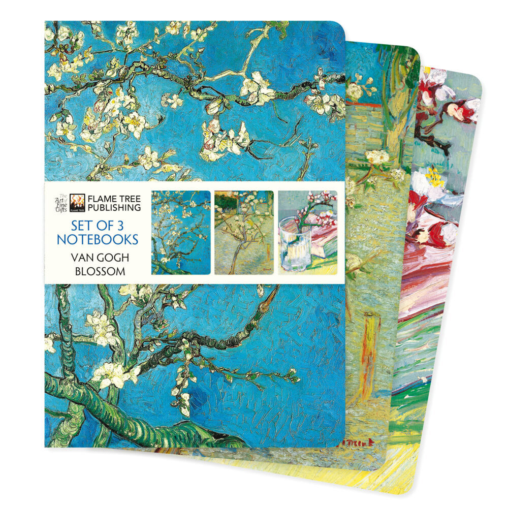 Dreier Set DIN-A5-Format-Notizbücher: Vincent van Gogh, Blüten main product photo