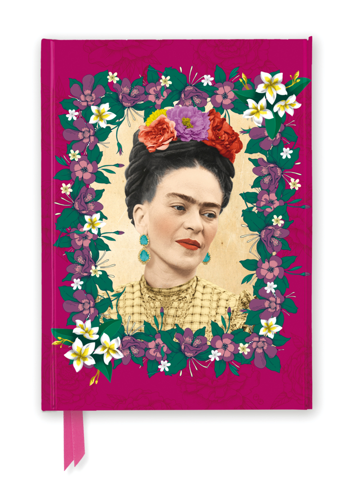 Premium Notizbuch DIN A5: Frida Kahlo, Dunkles Pink main product photo
