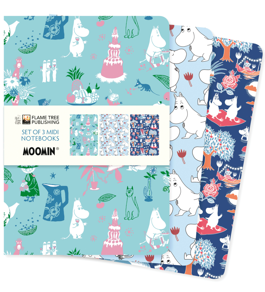 Dreier Set Mittelformat-Notizbücher: Mumin Klassik main product photo