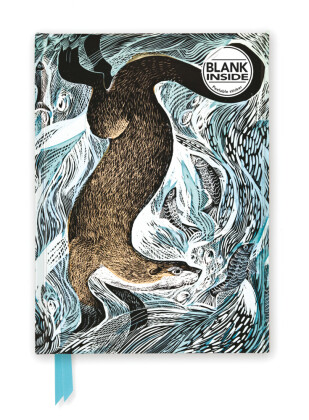 Premium Notizbuch Blank DIN A5: Angela Harding, Fischender Otter