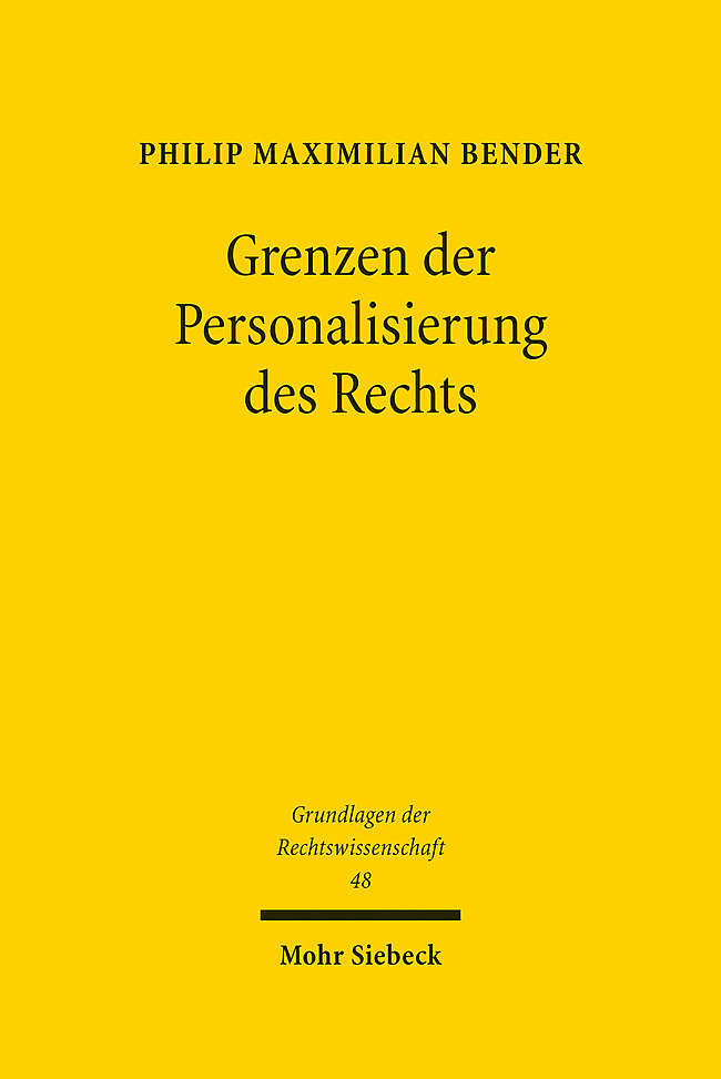 Grenzen der Personalisierung des Rechts main product photo