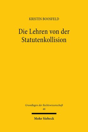Die Lehren von der Statutenkollision