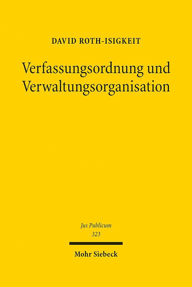 Verfassungsordnung und Verwaltungsorganisation main product photo