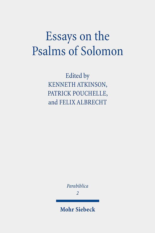 Essays on the Psalms of Solomon main product photo