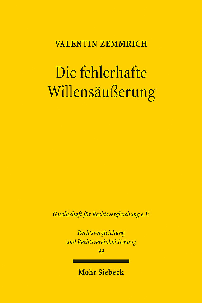Die fehlerhafte Willensäußerung main product photo
