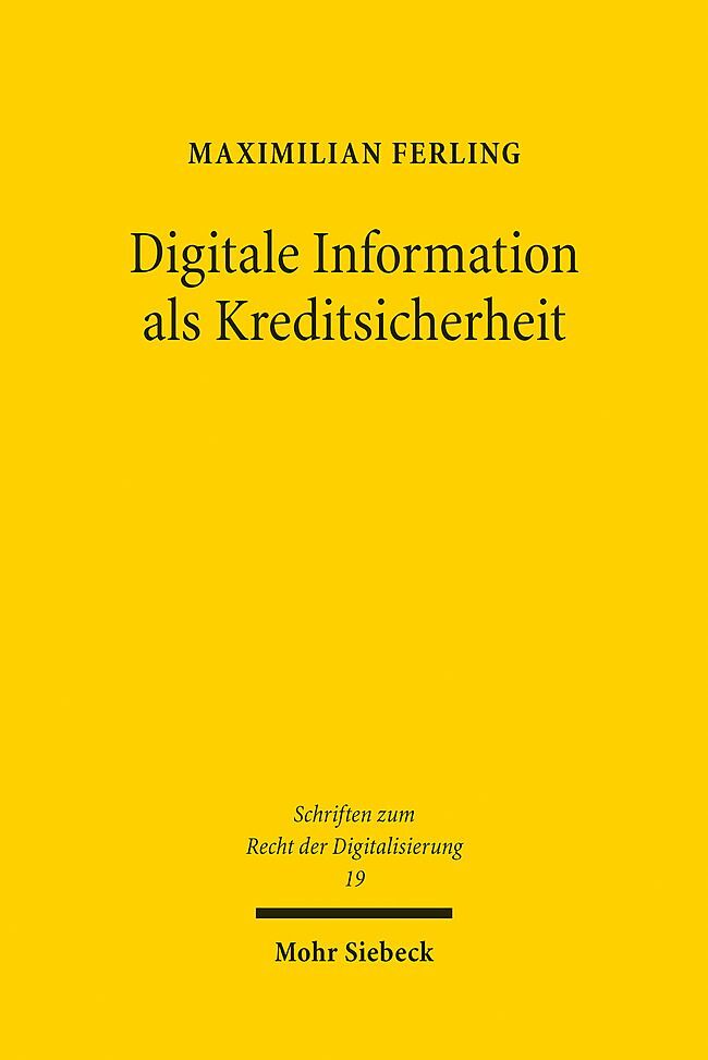 Digitale Information als Kreditsicherheit main product photo