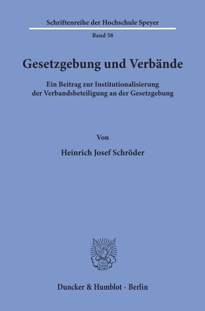 Gesetzgebung und Verbände. main product photo