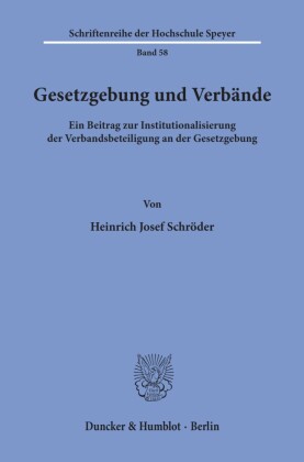 Gesetzgebung und Verbände.