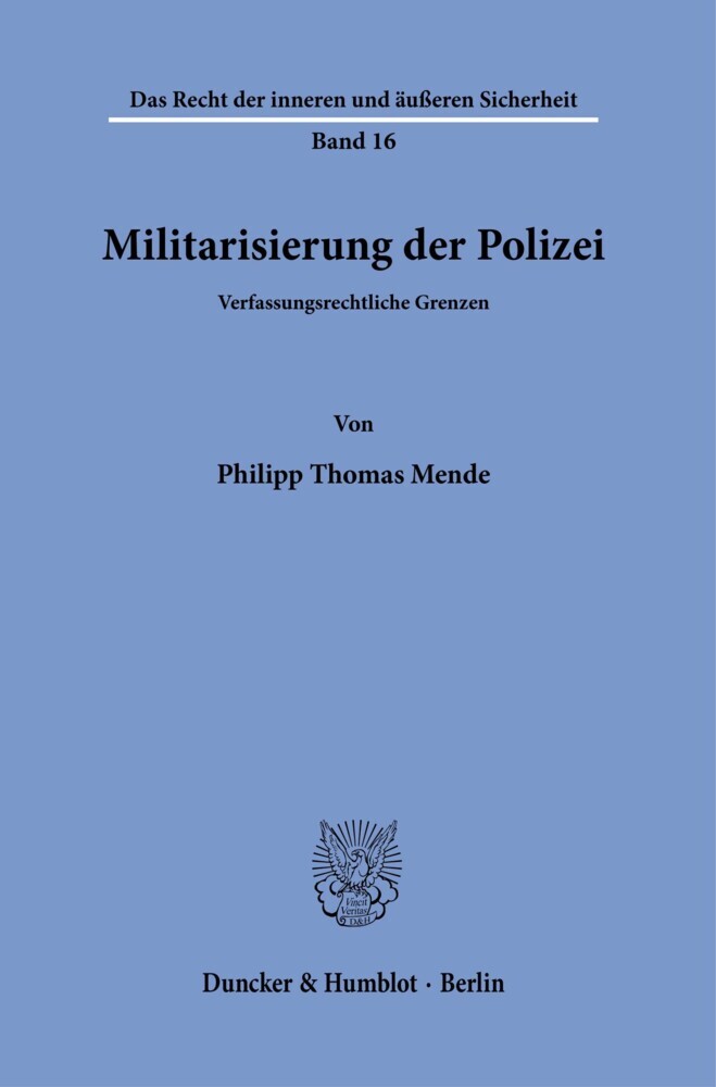 Militarisierung der Polizei. main product photo
