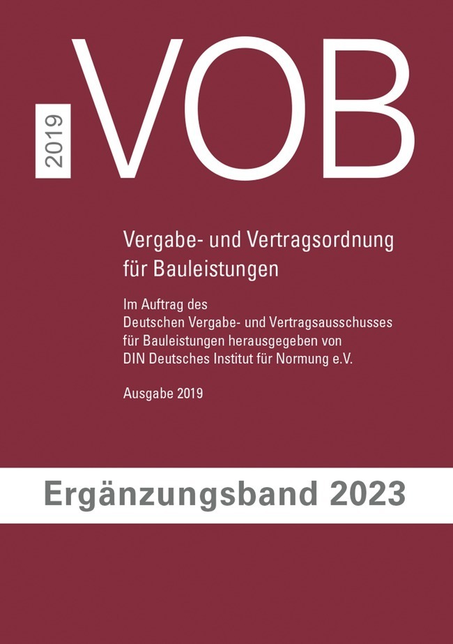 VOB Vergabe- und Vertragsordnung für Bauleistungen main product photo