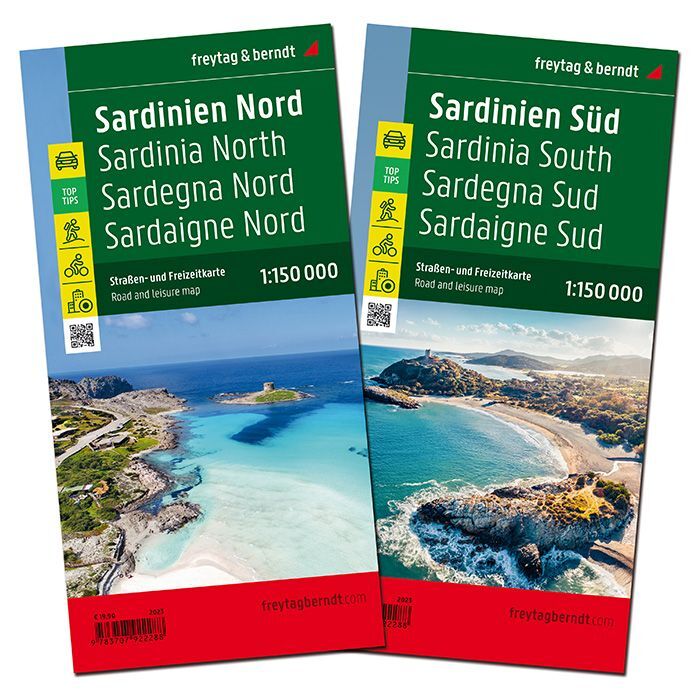 Sardinien, Straßenkarten-Set 1:150.000, freytag & berndt main product photo