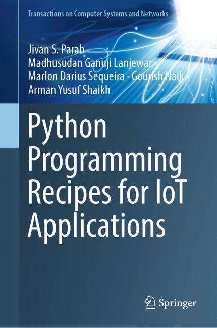 Python Programming Recipes for IoT Applications main product photo