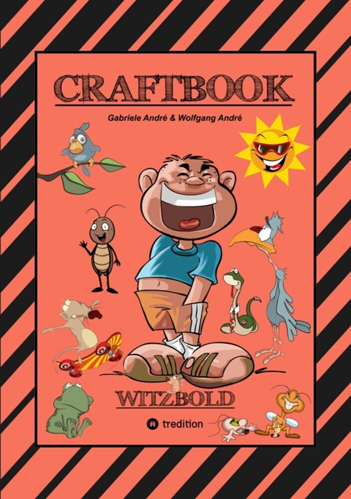 CRAFTBOOK - WITZBOLD - LUSTIGE MOTIVE - AUSMALVORLAGEN - BASTLE FLOTTE FLUGFLITZER - RÄTSEL - BENNY BLEISTIFT main product photo