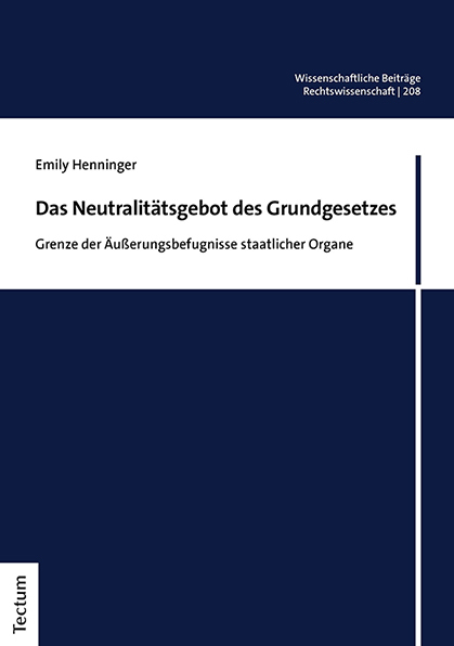 Das Neutralitätsgebot des Grundgesetzes main product photo