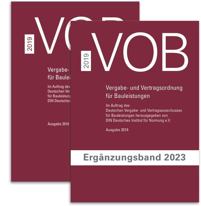 Paket VOB Gesamtausgabe 2019 + VOB Ergänzungsband 2023 main product photo