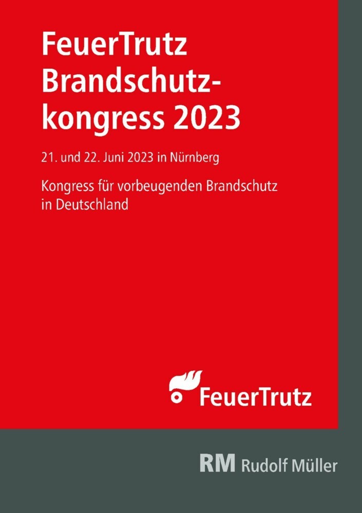 Tagungsband FeuerTrutz Brandschutzkongress 2023 - E-Book (PDF) main product photo