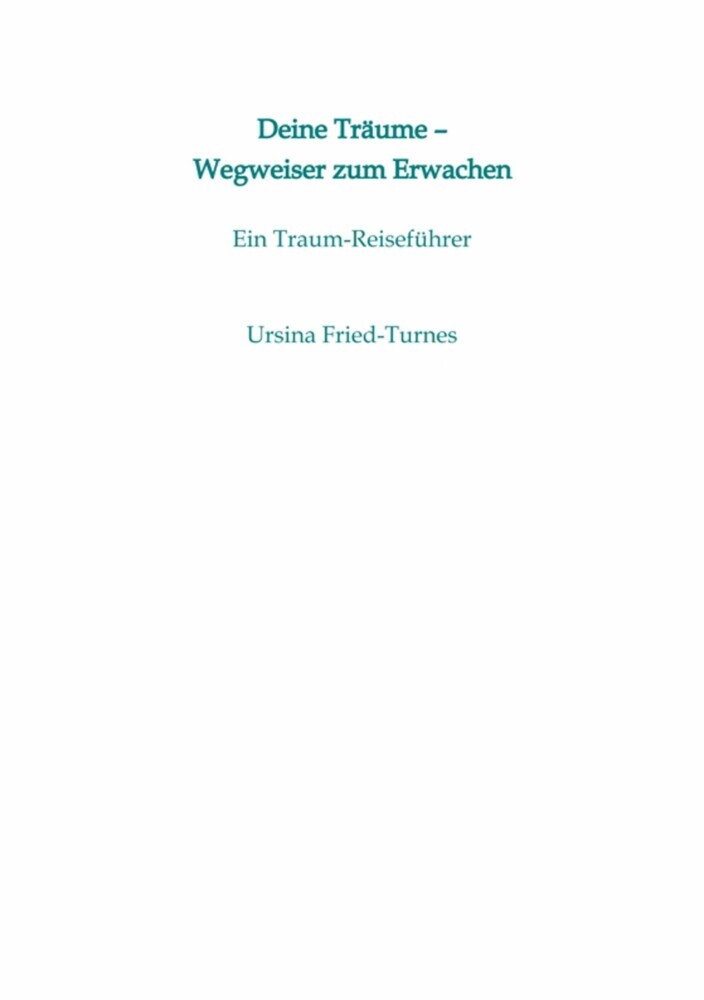 Deine Träume - Wegweiser zum Erwachen main product photo