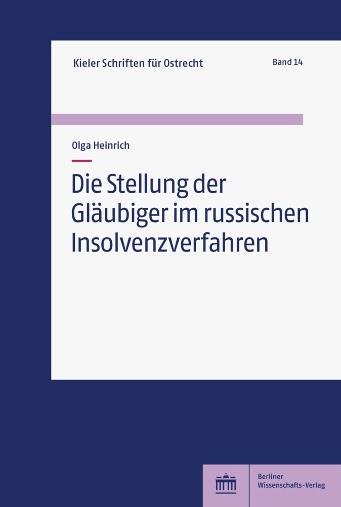 Die Stellung der Gläubiger im russischen Insolvenzverfahren main product photo