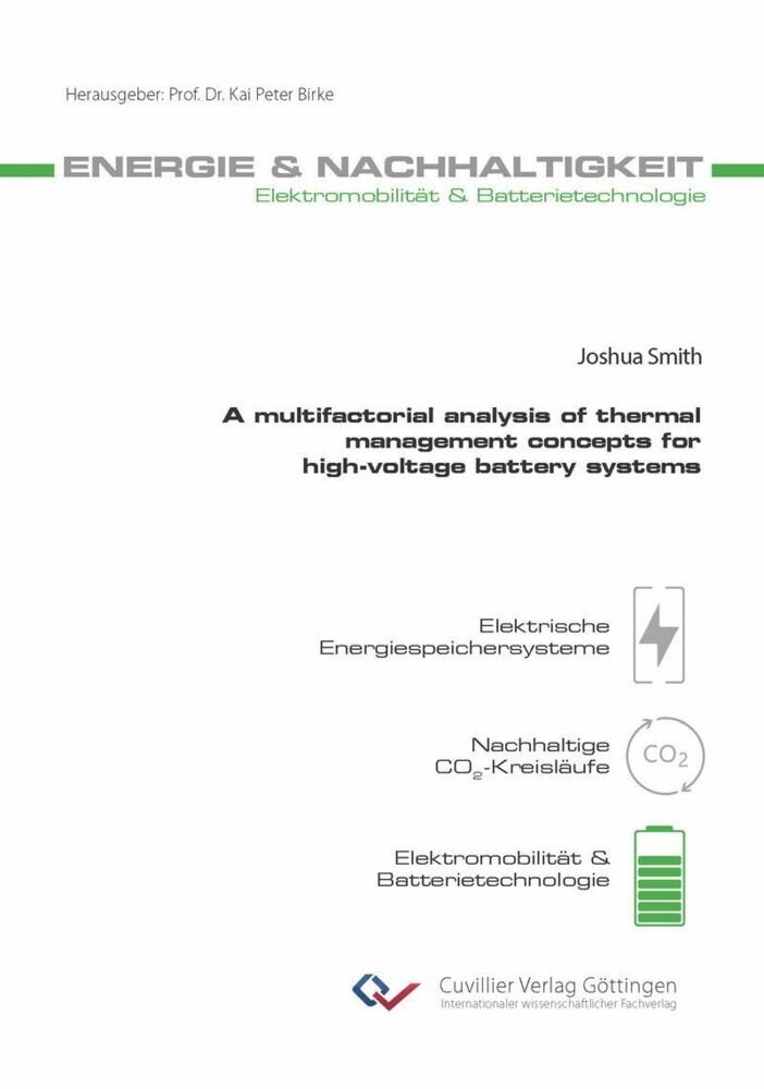 A multifactorial analysis of thermal management concepts for high-voltage battery systems main product photo