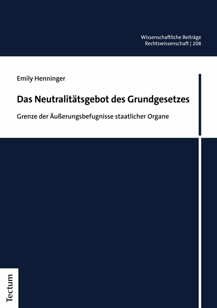 Das Neutralitätsgebot des Grundgesetzes main product photo