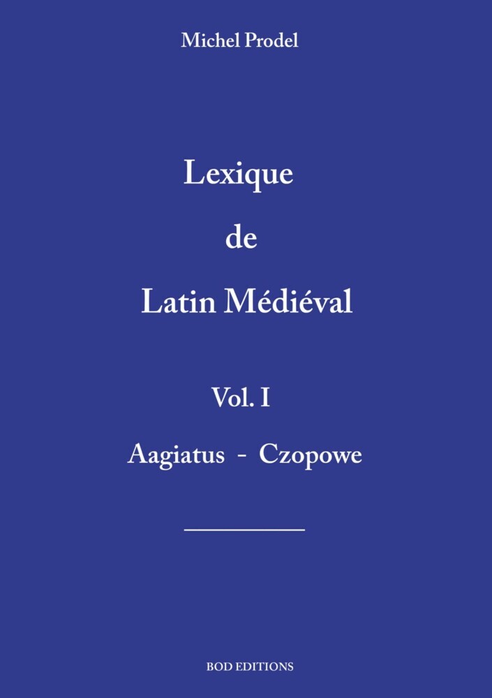 lexique de latin médiéval vol.1 main product photo