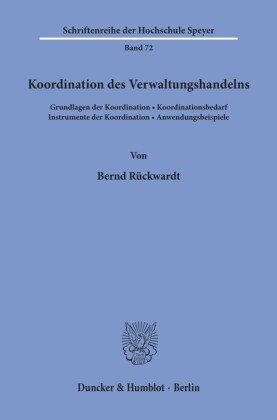 Koordination des Verwaltungshandelns.