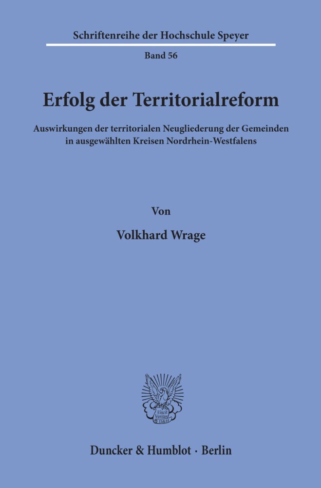 Erfolg der Territorialreform. main product photo
