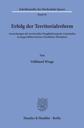 Erfolg der Territorialreform.