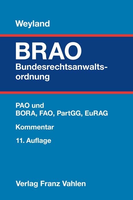 Bundesrechtsanwaltsordnung main product photo