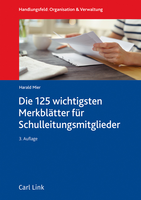Die 100 wichtigsten Merkblätter für Schulleitungsmitglieder main product photo