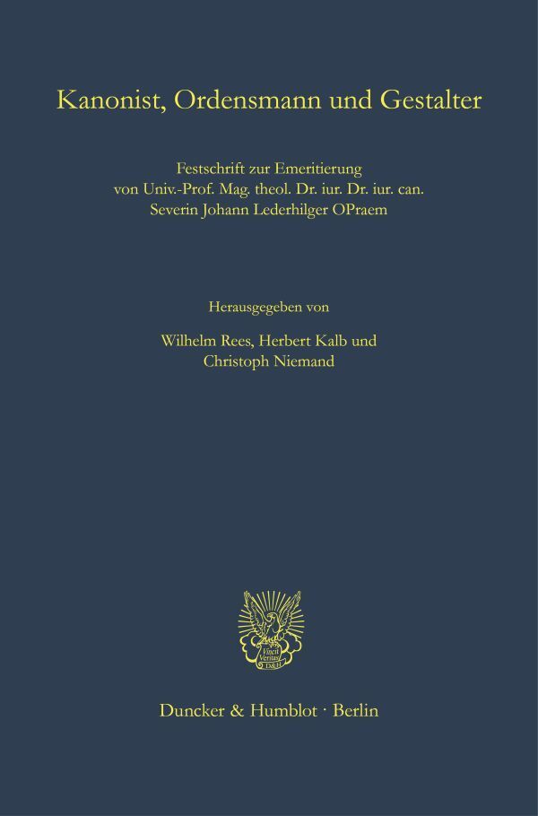 Kanonist, Ordensmann und Gestalter. main product photo