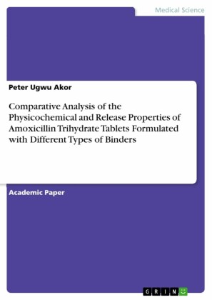 Comparative Analysis of the Physicochemical and Release Properties of Amoxicillin Trihydrate Tablets Formulated with Different Types of Binders
