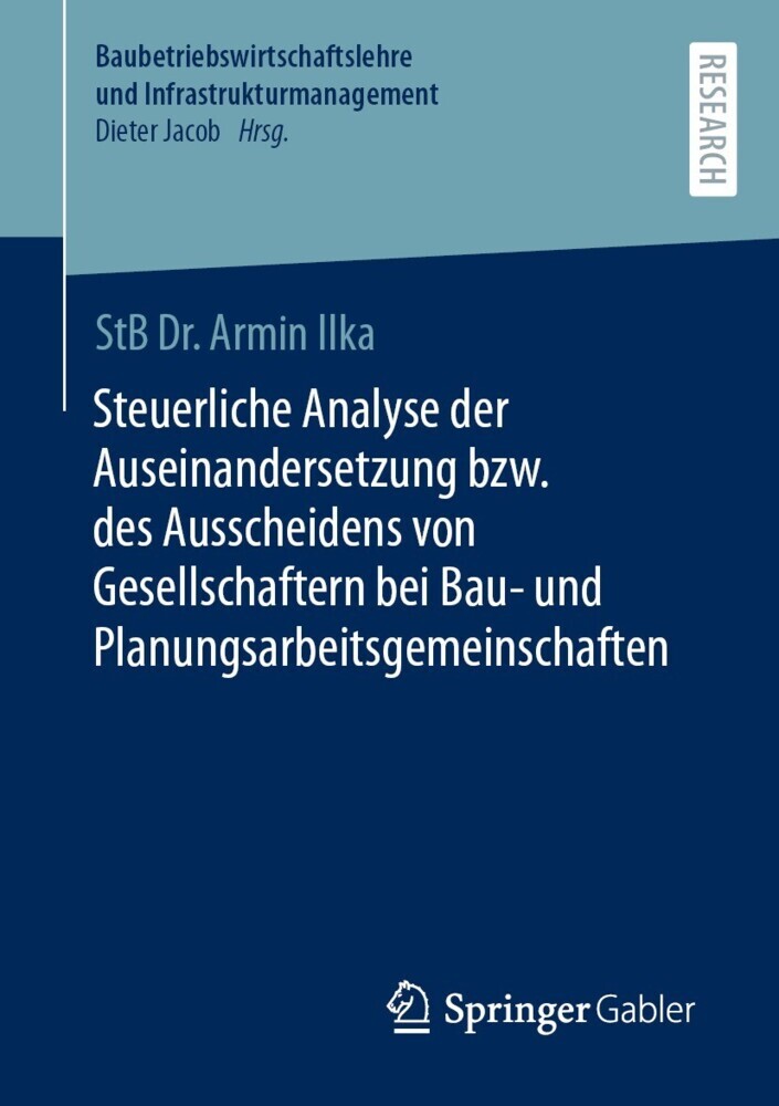 Steuerliche Analyse der Auseinandersetzung bzw. des Ausscheidens von Gesellschaftern bei Bau- und Planungsarbeitsgemeinschaften main product photo