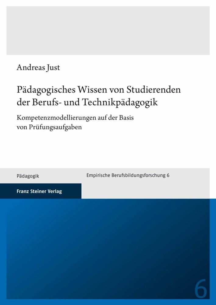 Pädagogisches Wissen von Studierenden der Berufs- und Technikpädagogik main product photo