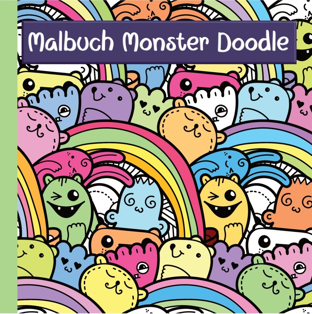Monster Malbuch mit lustigen Doodle Motiven für Kinder ab 7 Jahren und Jugendliche - ideale Beschäftigung zur Konzentration und Entspannung main product photo
