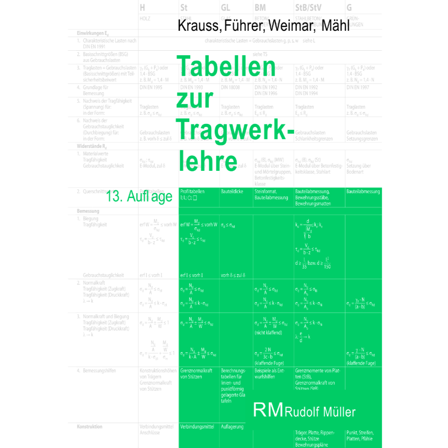 Tabellen zur Tragwerklehre, 13. Auflage main product photo