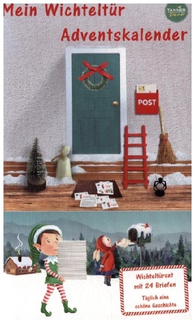 Wichteltüre mit 24 Briefen 'Adventskalender' main product photo