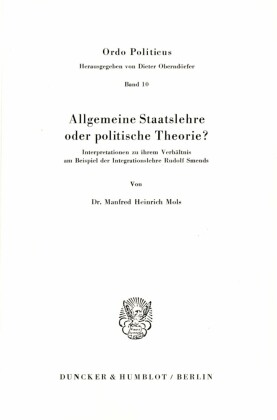 Allgemeine Staatslehre oder politische Theorie