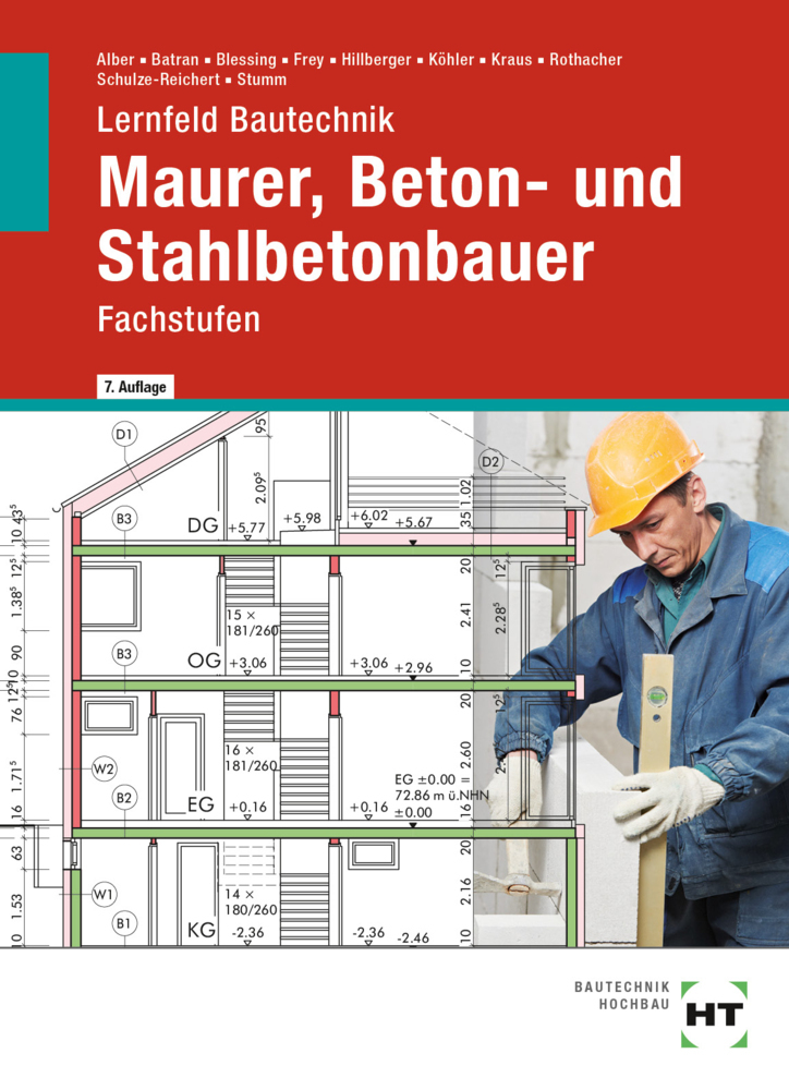 eBook inside: Buch und eBook Lernfeld Bautechnik Maurer, Beton- und Stahlbetonbauer, m. 1 Buch, m. 1 Online-Zugang main product photo