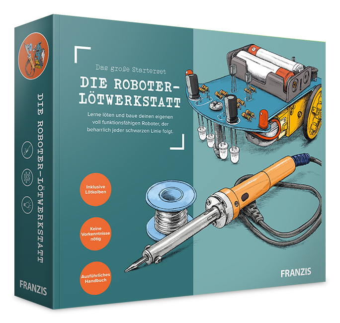 FRANZIS 67189 - Die Roboter-Lötwerkstatt main product photo