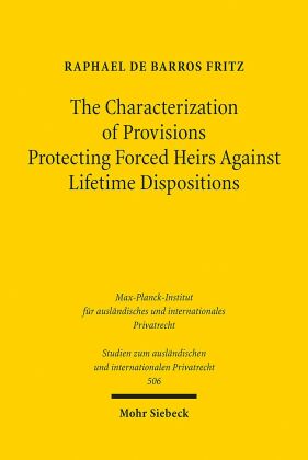 The Characterization of Provisions Protecting Forced Heirs Against Lifetime Dispositions