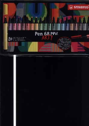 STABILO Pen 68 MAX - ARTY - 20er Metalletui - mit 20 verschiedenen Farben