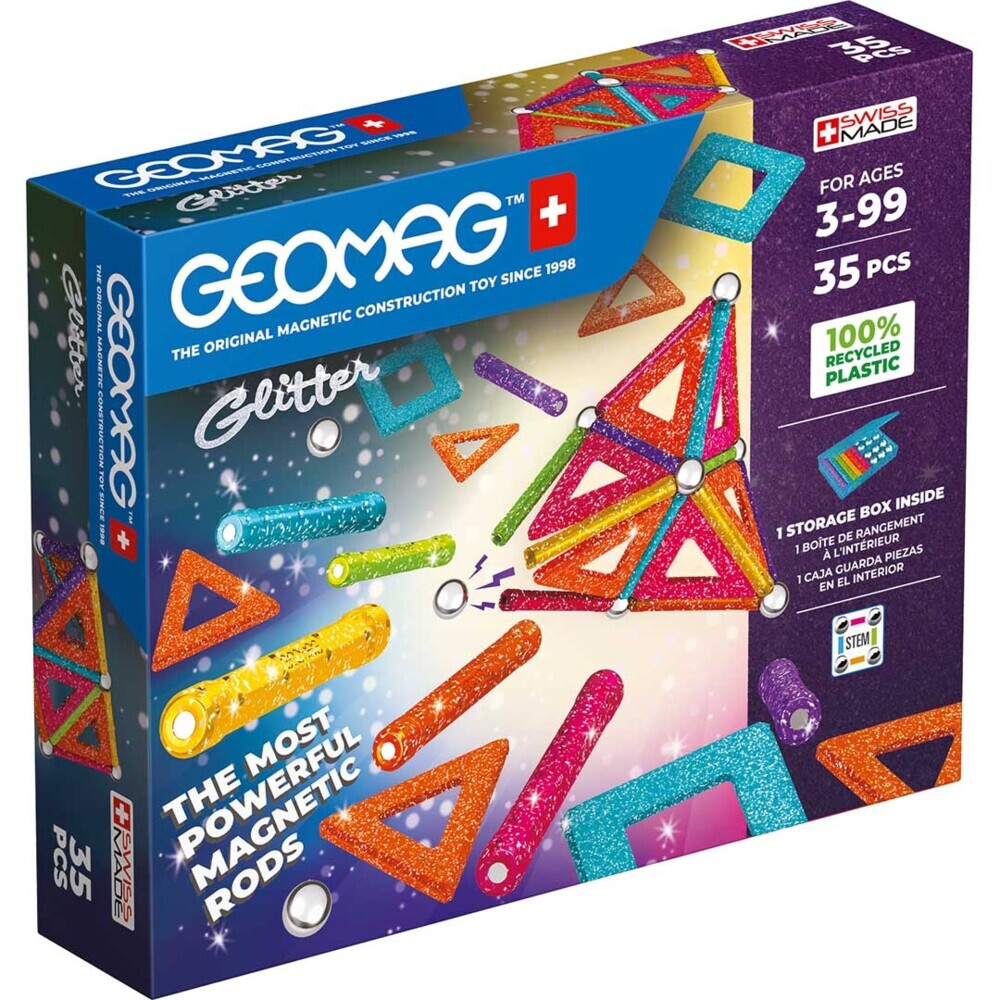 Geomag Glitter Panels Recycled 35 main product photo