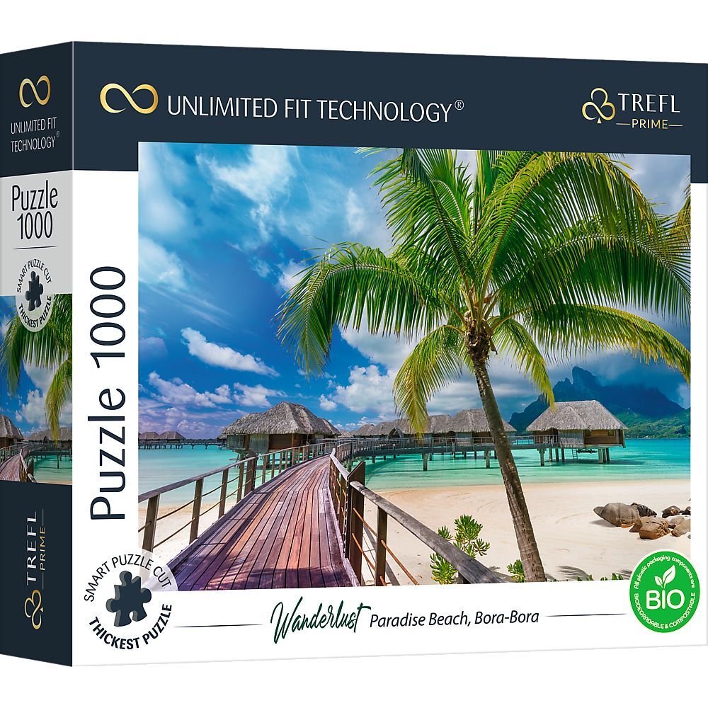 UFT Puzzle 1000 - Wanderlust: Paradise Beach, Bora-Bora main product photo