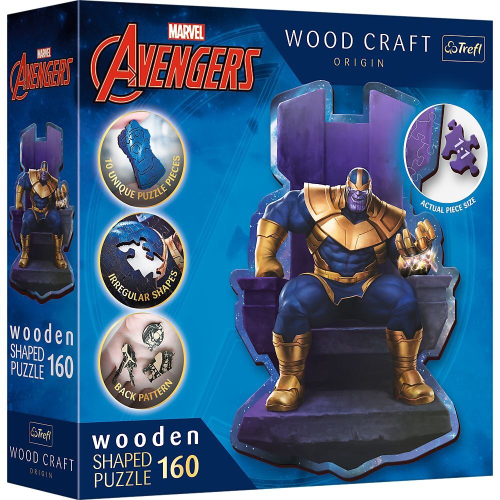 Holz Puzzle 160 Marvel Avengers - Thanos auf dem Thron main product photo